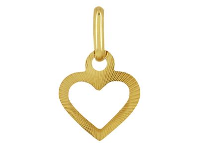 Colgante Corazon, 9 X 7 Mm, Oro Amarillo De 18 Quilates - Imagen Estandar - 1