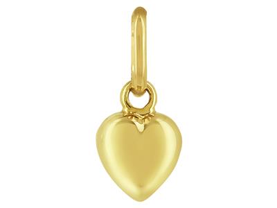 Colgante Corazon, Pequeño, 7 X 6 Mm, Oro Amarillo 18k