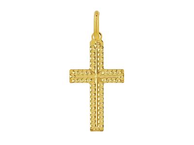 Colgante Cruz, 20 Mm, Oro Amarillo 18k