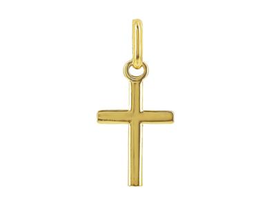 Cruz 9 X 14 Mm, Oro Amarillo 18k - Imagen Estandar - 1