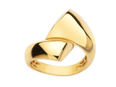 Anillo, Grande, Invertido 3.80  18.50 Mm, Oro Amarillo 18k, Dedo 54