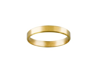 Alianza De Boda Cinta, 3 Mm, Oro Amarillo 18 Kt, Dedo 52 - Imagen Estandar - 1