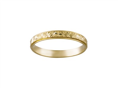 Alianza Diamantada, 3 Mm, Oro Amarillo 18k, Talla 52 - Imagen Estandar - 1