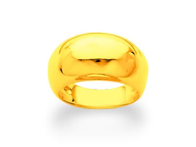 Anillo 10 Mm, Oro Amarillo 18k, Dedo 47