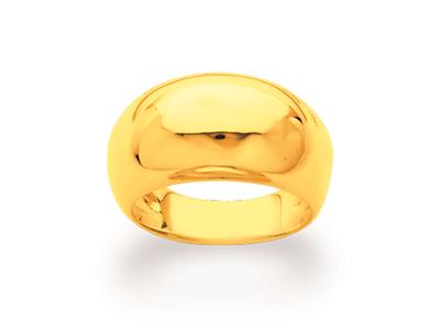 Anillo 10 Mm, Oro Amarillo 18k, Dedo 47 - Imagen Estandar - 2