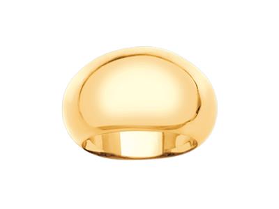 Anillo 14 Mm, Oro Amarillo 18k, Dedo 56