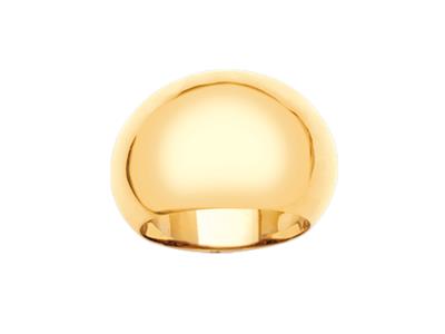 Anillo 16,5 Mm, Oro Amarillo 18k, Dedo 54