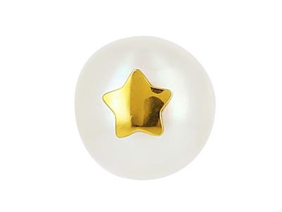 Pendientes Cuentas Estrella, Oro Amarillo 18k - Imagen Estandar - 2
