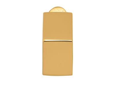 Aros Forma Diamante, Oro Amarillo 18k - Imagen Estandar - 3