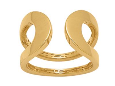 Anillo, Grafico Abierto 12 Mm, Oro Amarillo 18k, Dedo 52 - Imagen Estandar - 1