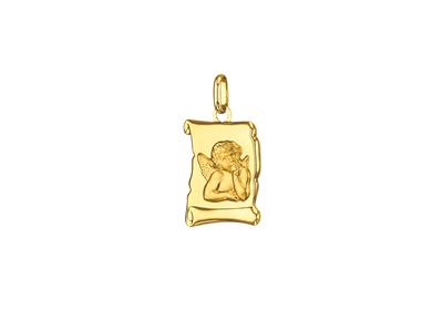 Medalla Ángel Fantasía 16 Mm, Oro Amarillo 18k - Imagen Estandar - 1