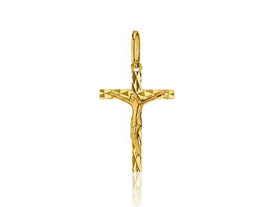Colgante Cruz Cristo Macizo 19 Mm, Oro Amarillo 18k - Imagen Estandar - 1