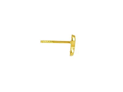 Pendientes Mariposa Con Àxido De Circonio, Oro Amarillo 18k - Imagen Estandar - 3
