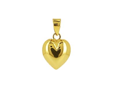 Colgante Corazon 10 Mm, Oro Amarillo 18k