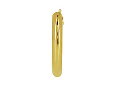 Creoles Tubo Hueco 2 Mm, Diametro Interior 10 Mm, Oro Amarillo 18k - Imagen Estandar - 3