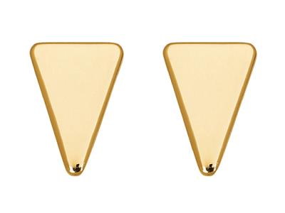 Pendientes Triangulos 12 Mm, Oro Amarillo 18k - Imagen Estandar - 1