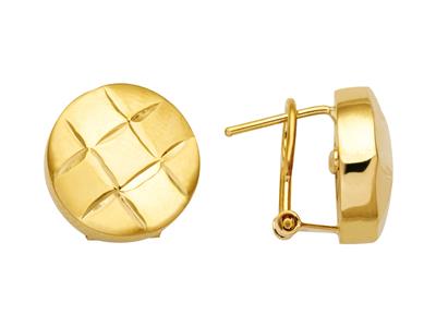 Pendientes, Pastilles Quadrille 14 Mm, Oro Amarillo 18k - Imagen Estandar - 1