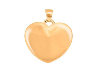 Pend Gros Coeur Creux Or Jaune 18k - Imagen Estandar - 1