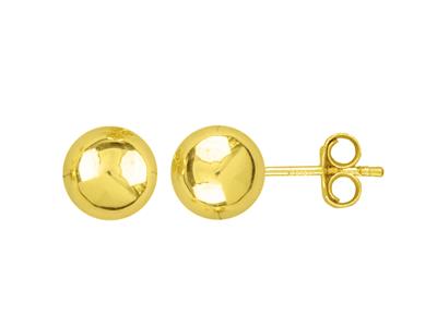 Pendientes Bola 9 Mm, Oro Amarillo 18k - Imagen Estandar - 1