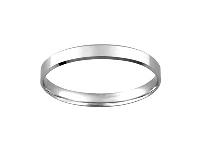 Bge Alliance Ruban 3mm Or Gris 18k Doigt 62 - Imagen Estandar - 1