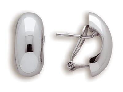 Medio Aro Alargado 60277, Oro Blanco 18k - Imagen Estandar - 1