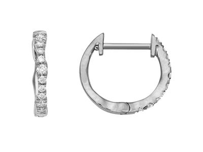 Criollas Redondas, Diamantes De 0,10 Ct, Oro Blanco 18k - Imagen Estandar - 1