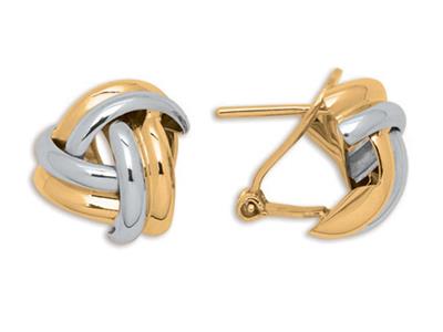 Pendientes De Moda De 13mm, Oro Dedos Tonos De 18 K
