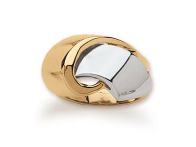 Anillo Nudo, Oro Bicolor 18k, Dedo 54