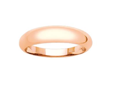 Anillo 5 Mm, Oro Rosa 18k, Dedo 50