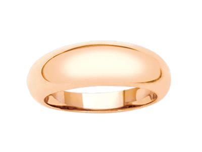 Anillo 6 Mm, Oro Rosa 18k, Dedo 52 - Imagen Estandar - 1