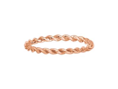 Anillo Twist, 1,90 Mm, Oro Rojo De 18 Quilates, Dedo 56 - Imagen Estandar - 1