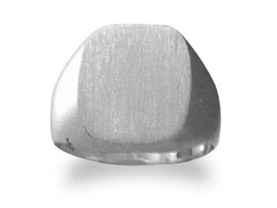 Anillo Dedo Masivo, Oro Blanco 18k Pd 12. Ref. 4063