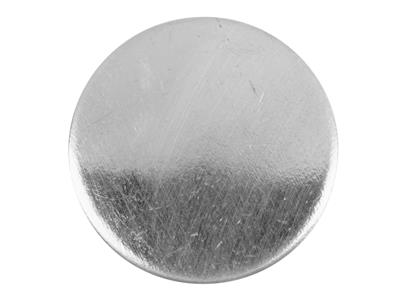 Base De Plata Fina Fb52, 1,00 MM X 12 Mm, Redonda, Semidura, 12 Mm, 100 Plata Reciclada