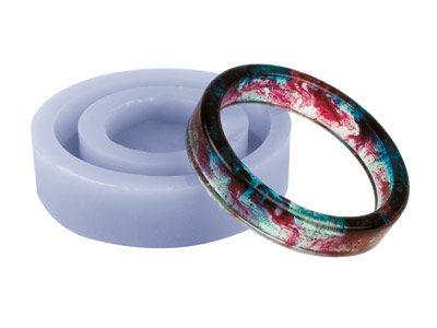 Molde De Silicona Para Pulseras De Aro Para Moldear En Resina, Grande,70 MM