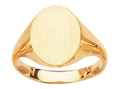 Anillo Solitario Ovalado 15 X 11 Mm, Oro Amarillo 18k. Ref. 08673