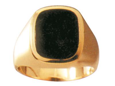 Anillo Solitario Calado Sin Onix 15,5 X 12,5 Mm, Oro Amarillo 18k. Ref. 41