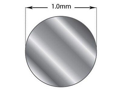 Hilo Redondo De Plata 950 Recocida,1,00 MM - Imagen Estandar - 2