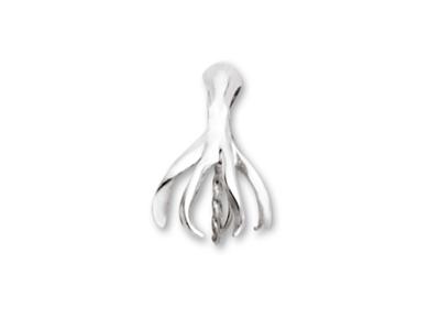 Colgante Pulpo Para Perla De 6a 8mm, Oro Blanco De 18k. Referencia. Pe81