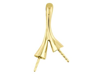 Colgante Para Perla De 8a 9mm, Oro Amarillo De 18k. Ref. Pe062