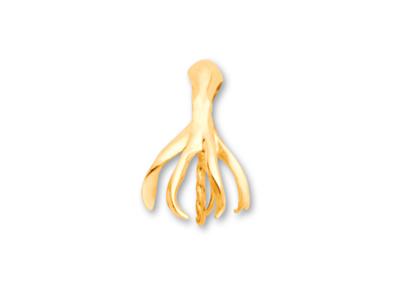 Colgante Pulpo Para Perla De 6 A 8 Mm, Oro Amarillo De 18k. Ref. Pe81