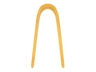 Asa Triangular De 11,3 X 5mm, Oro Amarillo De 18k. Ref. 07251-4