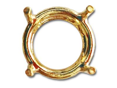 Engaste De 4 Garras Para Piedra Redonda De 2,6 mm, Oro Amarillo 2n De 18k. Ref. 01506 - Imagen Estandar - 2