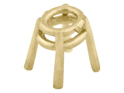 Engaste Ovalado De 4 Garras De 6 X 4 mm, Oro Amarillo De 18 Quilates. Ref. 04146 - Imagen Estandar - 2