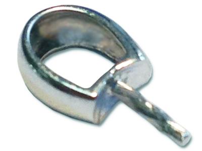 Fianza Para Perla De 8 a 10 mm, Orogris 18k. Ref. Be139 - Imagen Estandar - 2