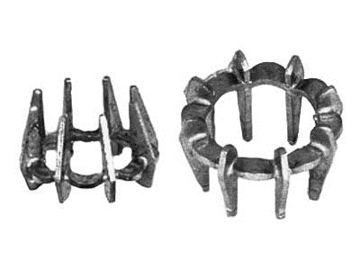 Engaste Espejo 8 Garras Para Piedraredonda De 4,2mm, Oro Blanco 18k Pd 12,5. Ref. 01208