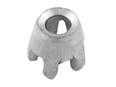 Engaste De 5 Garras Para Piedra Redonda De 1,6 Mm, Oro Gris De 18k Pd 12,5. Ref. 01509 - Imagen Estandar - 2