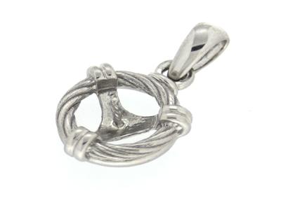 Colgante Boya Para Perlas De 8a 11mm, Plata 925 Rodiada. Ref. Pec12