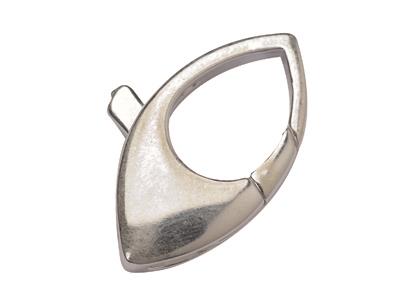 Cierre De Esposas De Lujo 11,6 X 21,5mm, Plata De Ley 925 Ref. 28025