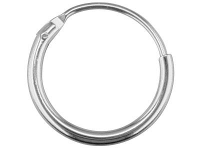 Pendiente Criollo De Plata De Ley, 15 Mm, Paquete De 6