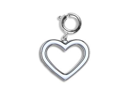 Dije Corazn Modelo Grande 6mm, Plata 925